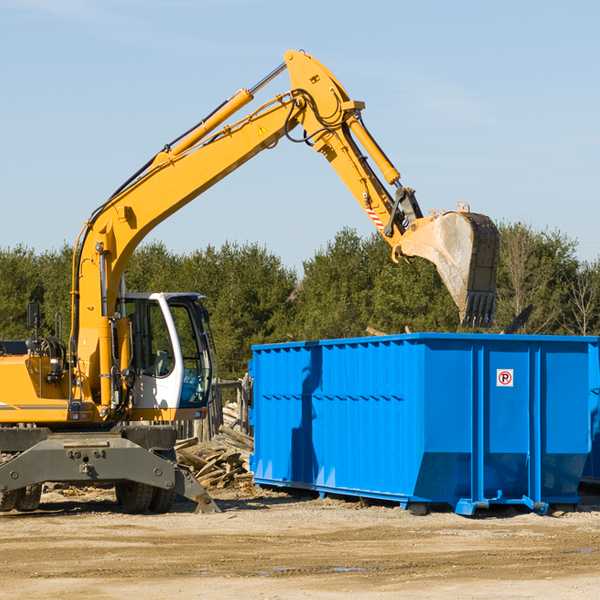 what size residential dumpster rentals are available in Kinsey Montana